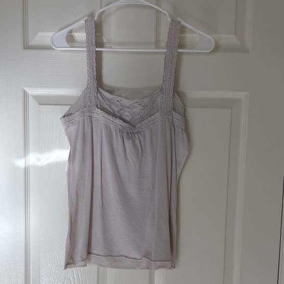 $2! 5 for $10 🔥Express Lace Crochet-Trim Camisole in Pale Lavender - Picture 3 of 8
